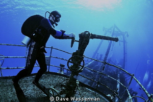 Putting out fires off the bow of the Kitiwake wreck in Gr... by Dave Wasserman 